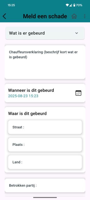 screenshot schade melden